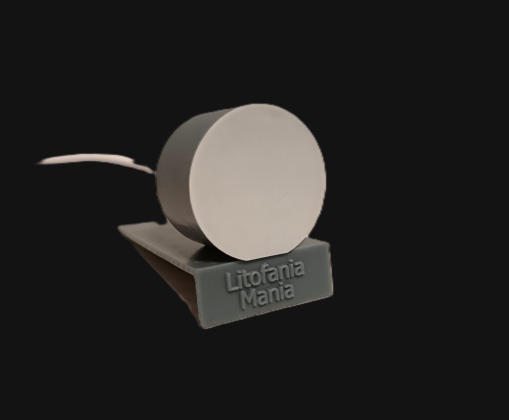 Lampada LED RGB a corrente con supporto per litofanie